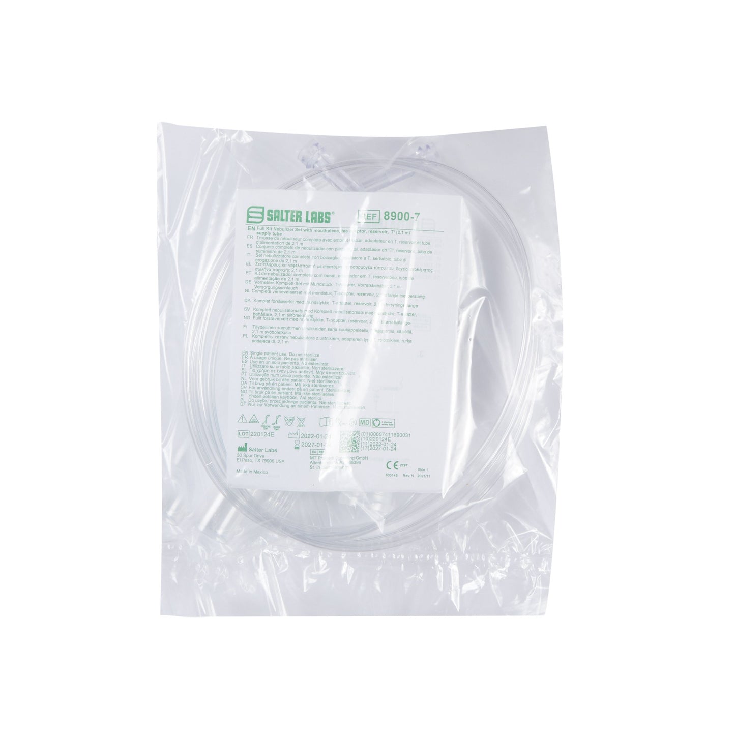 Salter Labs® 8900 Series Handheld Nebulizer Kit Small Volume Medication Cup Adult / Pediatric Mouthpiece Delivery