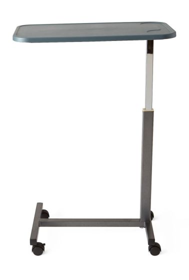 Medline Overbed Table with Composite Top 30-42in Max 50lbs 1Ct