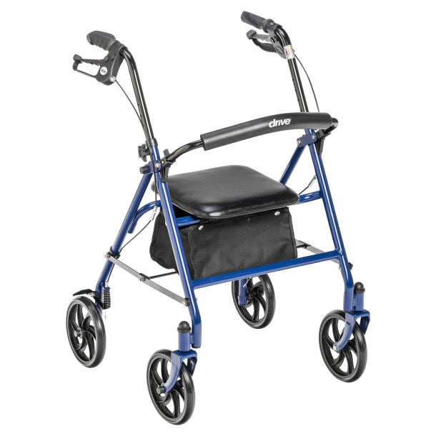 Durable 4 Wheel Rollator with 7.5" Casters (10257BL-1)
