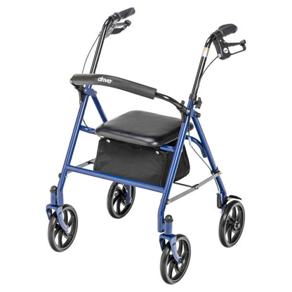 Durable 4 Wheel Rollator with 7.5" Casters (10257BL-1)