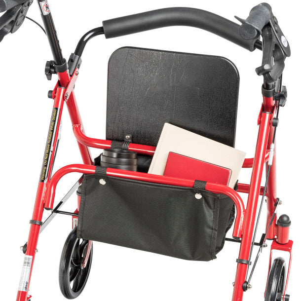 Adjustable Height Rollator, 6" Casters (RTL10261RD)