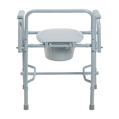 Deluxe Steel Drop Arm Commode