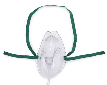 Oxygen Mask Salter Labs Elongated Adult One Size Fits Most Adjustable Elastic Head Strap