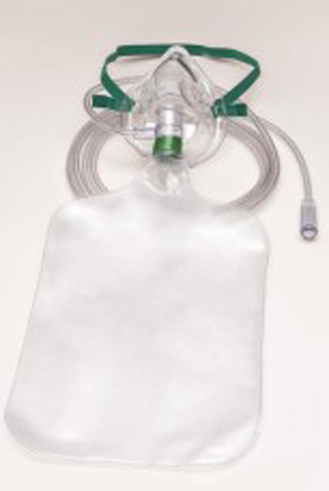 NonRebreather Oxygen Mask Salter Labs® Elongated Style Pediatric Adjustable Head Strap