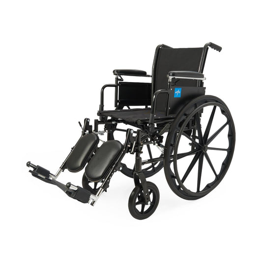 K3 Guardian 20" Wide Wheelchair with Desk-Length Arms and Swing-Away Footrests (Light Weight)
