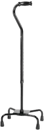 ProBasics Quad Cane, Small Base (Black)