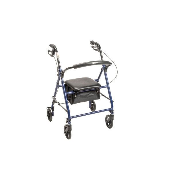 Steel Rollator with 6” Wheels, Knockdown (R800KD-BL)