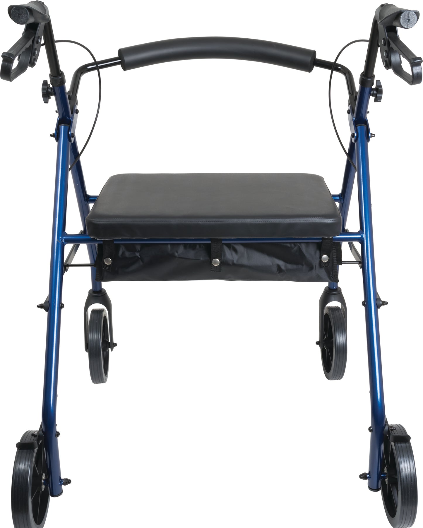 Bariatric Rollator with 8-inch Wheels, Blue Finish, 400 lb Weight Capacity - RLAB8BL