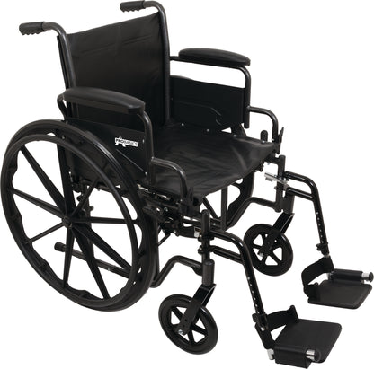 ProBasics K2 Wheelchair with 18" x 16" Seat and Swing-Away Footrests (Standard)