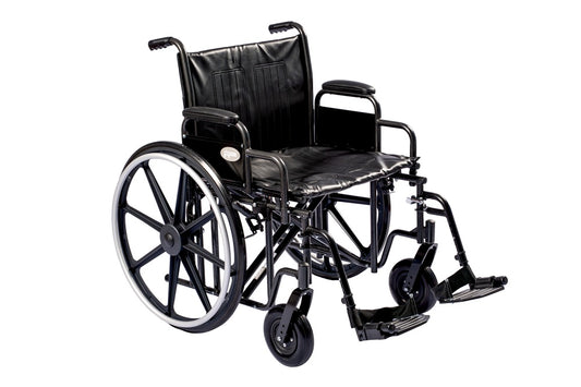 ProBasics Heavy Duty K0007 Wheelchair, 22" x 18" Seat with Footrests (Bariatric)