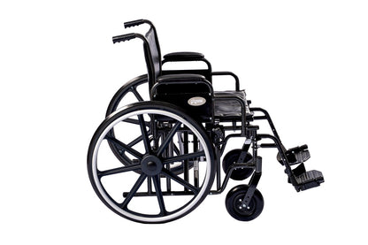ProBasics Heavy Duty K0007 Wheelchair, 22" x 18" Seat with Footrests (Bariatric)