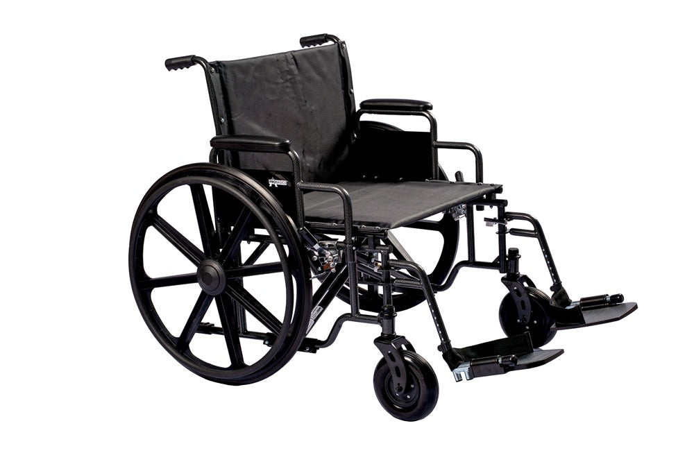 ProBasics Heavy Duty K0007 Wheelchair, 26" x 20" Seat with Footrests (Bariatric)