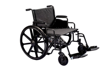ProBasics Heavy Duty K0007 Wheelchair, 26" x 20" Seat with Footrests (Bariatric)
