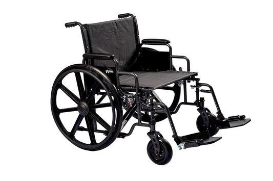 ProBasics Heavy Duty K0007 Wheelchair, 26" x 20" Seat with Footrests (Bariatric)