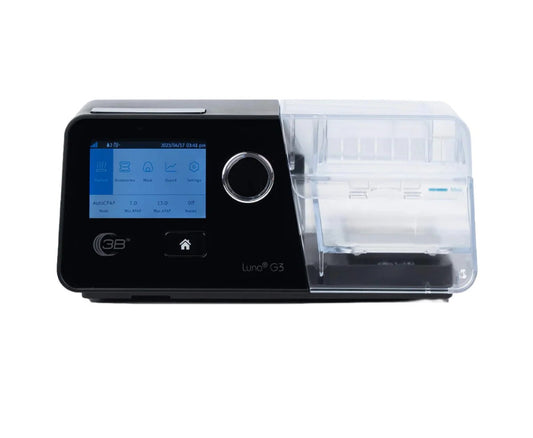 Luna G3 Auto-CPAP device designed for sleep apnea treatment with integrated heated tubing