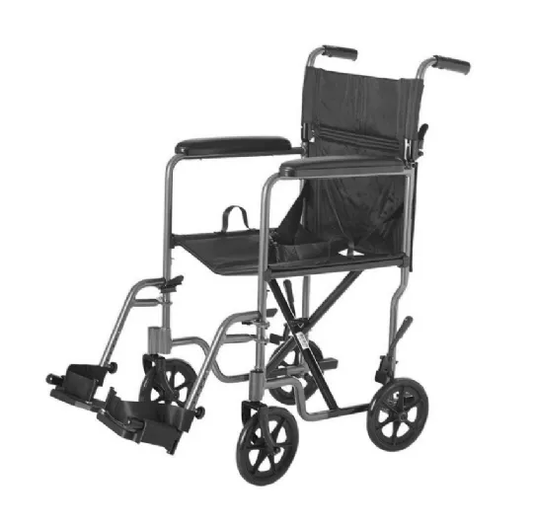 Transport Chair by Rhythm Healthcare | Steel Companion Chair with 300 lb Weight Capacity